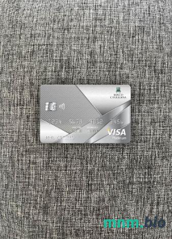 Portugal Banco Carregosa bank visa platinum card wygląd fotograficzny skan PSD + zdjęcie